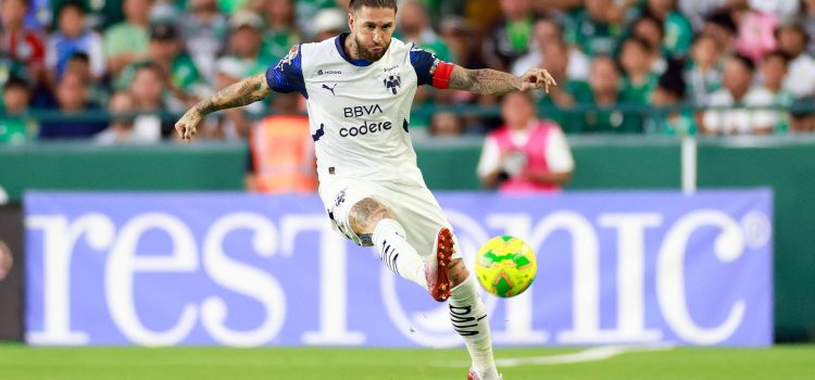 Sergio Ramos, jugador del Monterrey. EFE/ Luis Ramírez