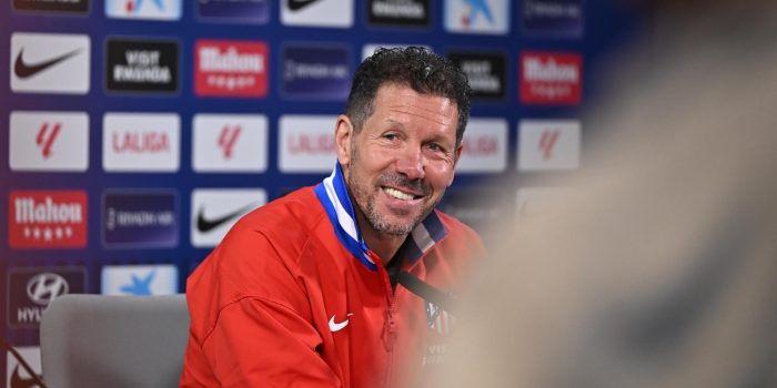 Simeone, en la rueda de prensa. EFE/ Fernando Villar
