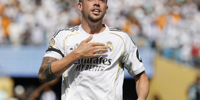 El uruguayo Fede Valverde, segundo capitán del Real Madrid en foto de archivo de ERIK S. LESSER. EFE/EPA/