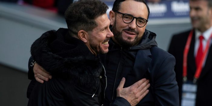 Simeone y Bordalás, en una foto de archivo. EFE / Rodrigo Jimenez