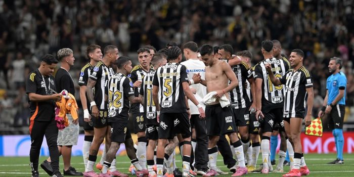 Jugadores de Atlético Mineiro, en una imagen de archivo. EFE/ Joao Guilherme Arenazio