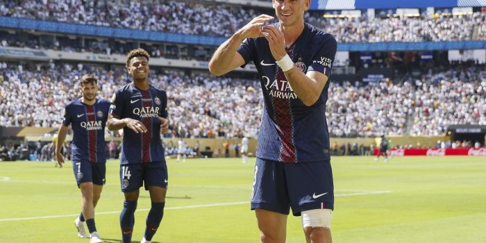 ALT El español Fabián Ruiz, con un doblete, mejor jugador de la semifinal PSG-Real Madrid