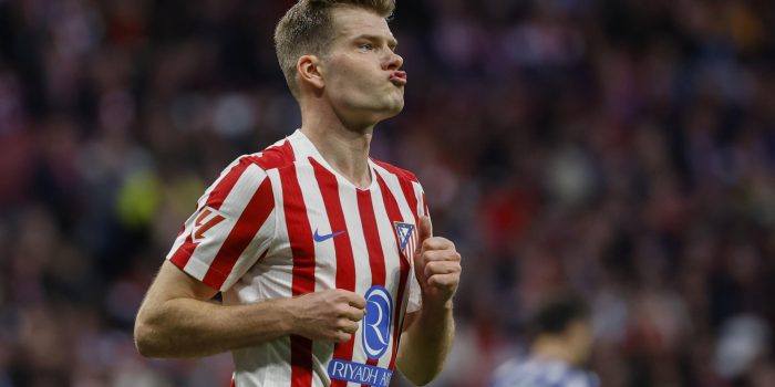 El delantero del Atlético de Madrid Alexander Sorloth. EFE/Mariscal