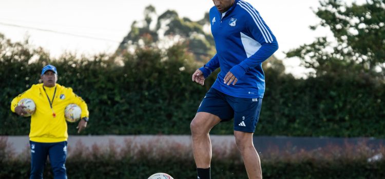 alt Falcao realiza su primer entrenamiento como jugador de Millonarios