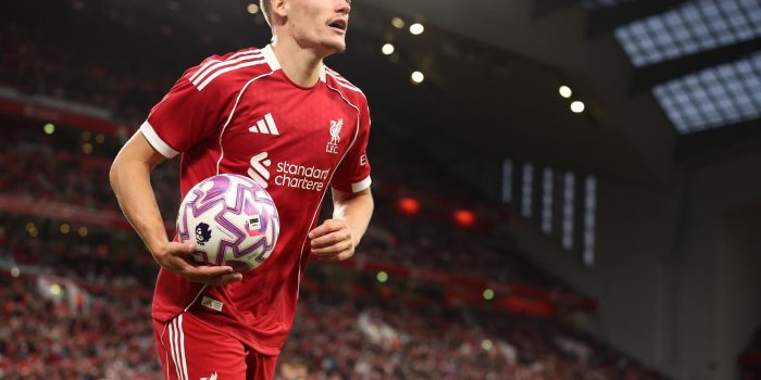 Florian Wirtz, con el Liverpool durante esta pretemporada. EFE/EPA/ADAM VAUGHAN