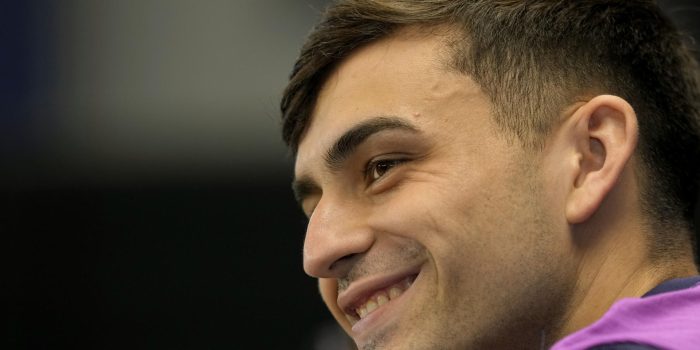 El jugador del FC Barcelona Pedri González. EFE/Alejandro García