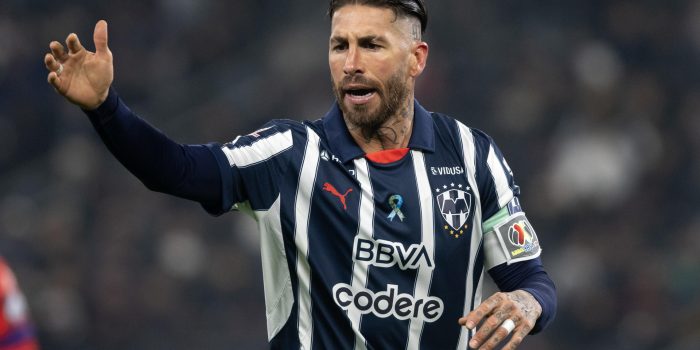 Sergio Ramos de Monterrey en acción en un partido de la jornada 8 del Torneo Clausura 2025 entre Monterrey y Atlético San Luis, en el estadio BBVA, en Monterrey (México). Imagen de archivo. EFE/Miguel Sierra