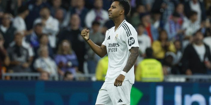Fotografía de archivo del delantero brasileño del Real Madrid, Rodrygo. EFE / Juanjo Martín.
