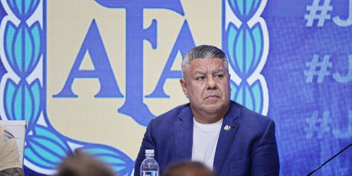 Claudio Tapia, presidente de la Asociación del Fútbol Argentino (AFA). EFE/Luciano González