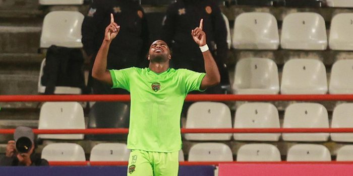 Oscar Eduardo Estupiñan de Juárez celebra un gol. Imagen de archivo. EFE/ David Martínez Pelcastre