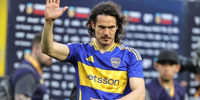 Edinson Cavani, durante un partido con Boca Juniors el 21 de septiembre de 2024. EFE/ Juan Ignacio Roncoroni