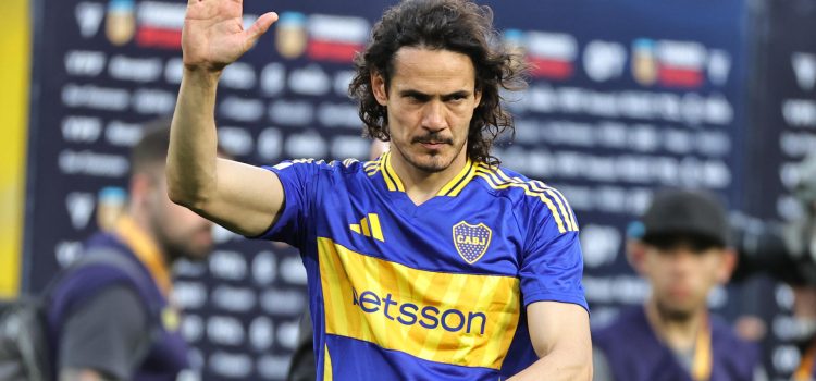 Edinson Cavani, durante un partido con Boca Juniors el 21 de septiembre de 2024. EFE/ Juan Ignacio Roncoroni