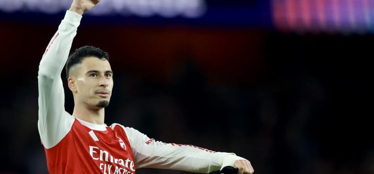El jugador del Arsenal Gabriel Martinelli en foto de archivo de NEIL HALL. EFE/EPA