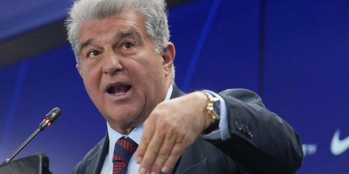 Joan Laporta, presidente del FC Barcelona. EFE/Enric Fontcuberta