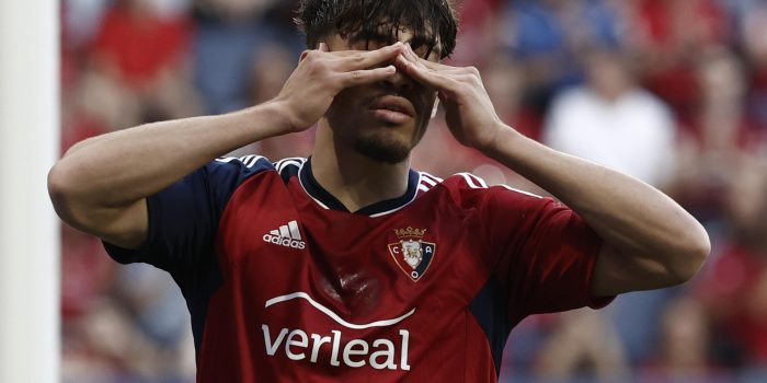 El delantero del Osasuna Abde Ezzalzouli en una foto de archivo. EFE/ Jesús Diges