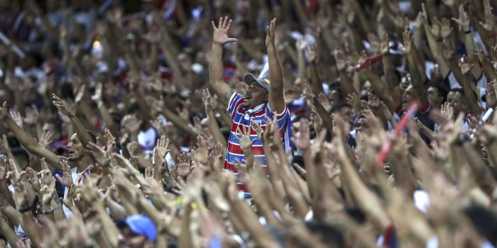 Foto de archivo del estadio Castelao, del club brasileño Fortaleza, que este martes abrirá sus gradas para el primer partido de la fase de octavos de final de la Copa Libertadores contra el Vélez Sarsfield argentino.EFE/ Jarbas Oliveira