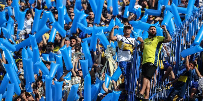 Foto de archivo de aficionados de Boca Juniors. EFE/ Juan Ignacio Roncoroni