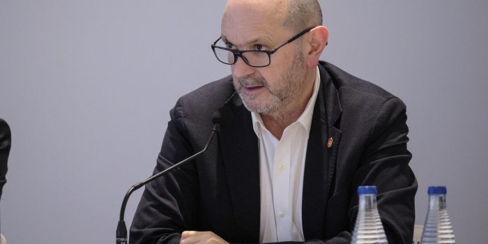 El presidente de la Real Federación española de fútbol, Rafael Louzán. EFE/Gregorio Marrero.