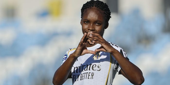 La defensa colombiana del Real Madrid C.F. Femenino, Linda Caicedo en el estadio Alfredo Di Stéfano en Madrid en foto de archivo de Sergio Pérez