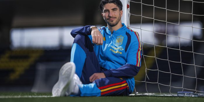 El centrocampista de la Real Sociedad Carlos Soler, durante la entrevista con la Agencia EFE. EFE/ Rodrigo Jiménez