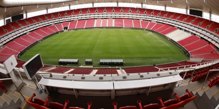 Fotografía del estadio Guadalajara este domingo, en Jalisco (México). EFE/ Francisco Guasco