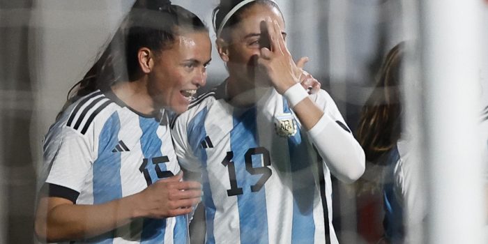 Fotografía de archivo del 14 de julio de 2023 de Florencia Bonsegundo (i). EFE/Juan Ignacio Roncoroni ARCHIVO