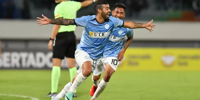 alt 1-0. El uruguayo Alaniz da al Aurora su primer triunfo en la Libertadores ante el Melgar