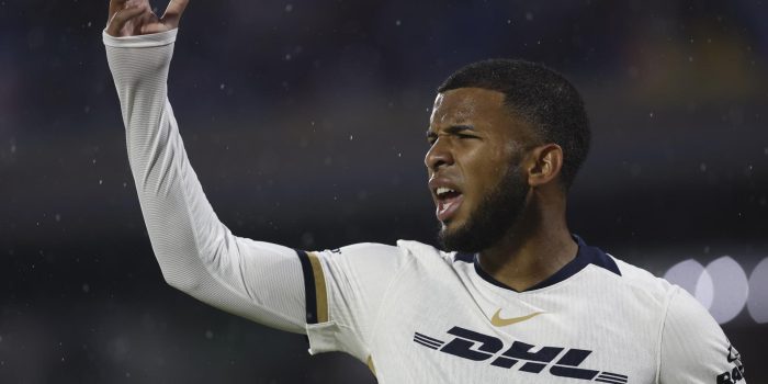 Pedro Vite de Pumas reacciona en un partido de la Liga MX en el Estadio Olímpico Universitario, en Ciudad de México (México). Imagen de archivo. EFE/ Sáshenka Gutiérrez
