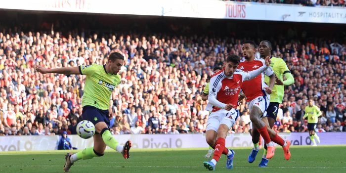 Kai Havertz marca el 1-1. EFE/EPA/NEIL HALL.