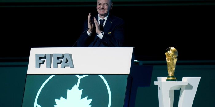 Gianni Infantino, en el Congreso de la FIFA en Vancouver. EFE/EPA/BOB FRID