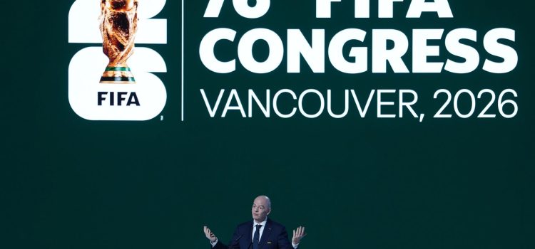 Gianni Infantino, en el Congreso de la FIFA en Vancouver. EFE/EPA/BOB FRID