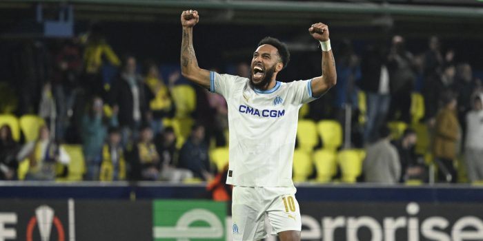 Foto de archivo del delantero gabonés del Olympique de Marsella Pierre Aubameyang. EFE/ANDREU ESTEBAN