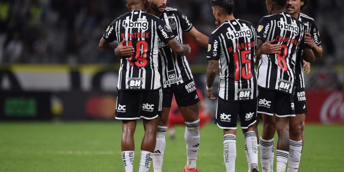 Jugadores de Mineiro celebran al final de un partido de la fase de grupos de la Copa Libertadores. Foto de archivo. EFE/ Yuri Edmundo