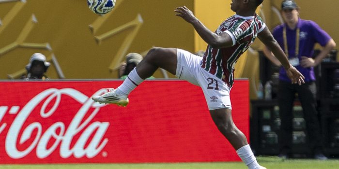 Jhon Arias, jugador colombiano de Fluminense, durante un partido del Mundial de Clubes ante el Chelsea en Nueva York. EFE/Ángel Colmenares