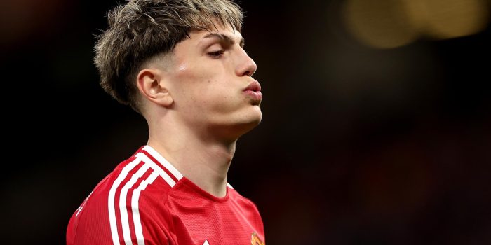 El delantero argentino Alejandro Garnacho. EFE/EPA/ADAM VAUGHAN