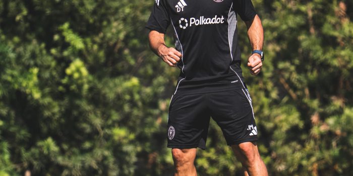 Fotografía cedida por Inter Miami CF del entrenador Javier Mascherano durante un entrenamiento en Florida, este viernes, a un día del trrascendental partido de la MLS en el campo de Philadelphia Union. EFE/ Inter Miami CF/ Anissa Dimilta /SOLO USO EDITORIAL/