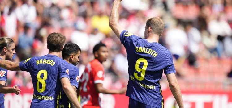 Alexander Sorloth celebra un gol en esta campaña. EFE/Siu Wu