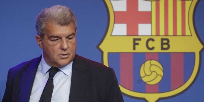 El presidente del Barcelona, Joan Laporta. EFE/Quique García