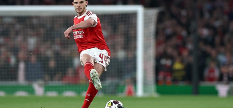 Declan Rice durante el partido de la vuelta de semifinales de la UEFA Champions League que han jugado Arsenal FC y Atletico de Madrid, en Londres, Reino Unido. EFE/EPA/NEIL HALL