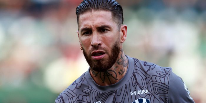 Sergio Ramos de Monterrey calienta previo a un partido de la jornada 17 del torneo Clausura 2025 de la Liga MX entre León y Monterrey, en el estadio León en la ciudad de León (México). Imagen de archivo. EFE/ Luis Ramírez