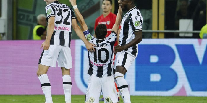 ALT El Udinese, líder de la Serie A tras remontar al Parma